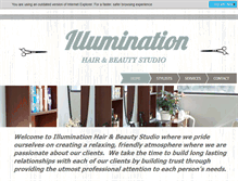 Tablet Screenshot of illuminationhair.com